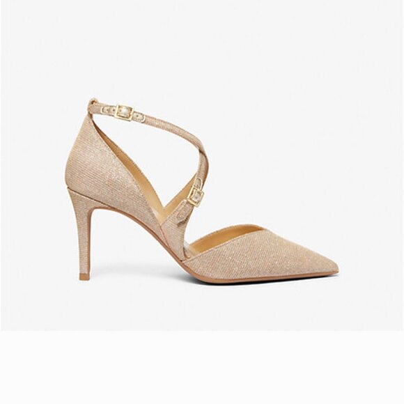 MICHAEL Kors Adela Flex Pump Glitter Chain-Mesh Woman's Heels NIB NWT sz 11M - Picture 17 of 17